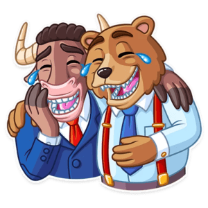 Стикеры Бык и Медведь 🐂