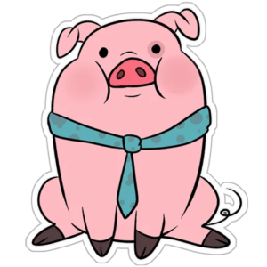 Pig Cartoon Stickers