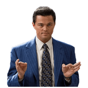 Wall Street Wolf Stickers